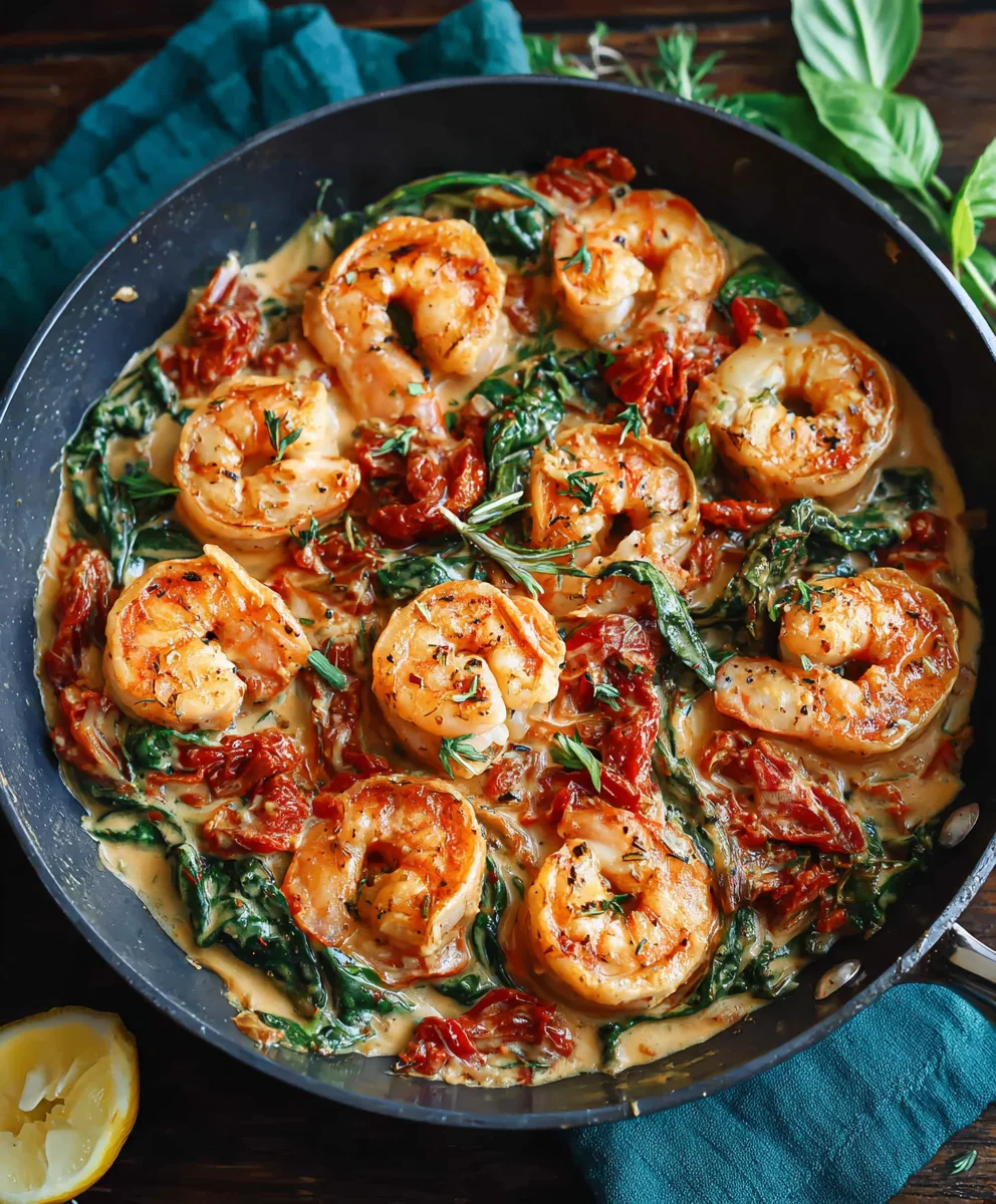 One-Pan Tuscan Shrimp Easy 30-Minute Dinner