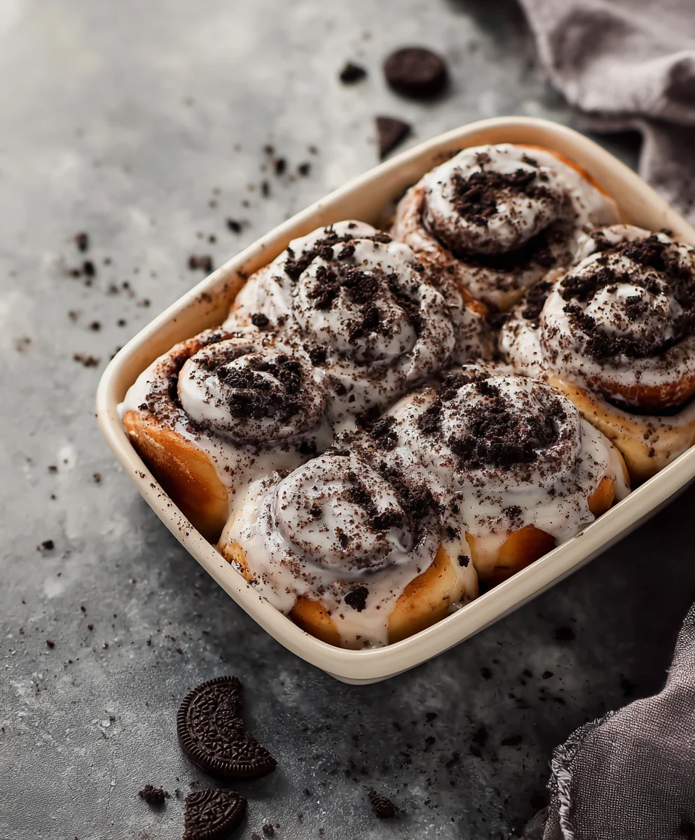 Oreo Cinnamon Rolls-Irresistible Cookie-Swirl Breakfast Treat