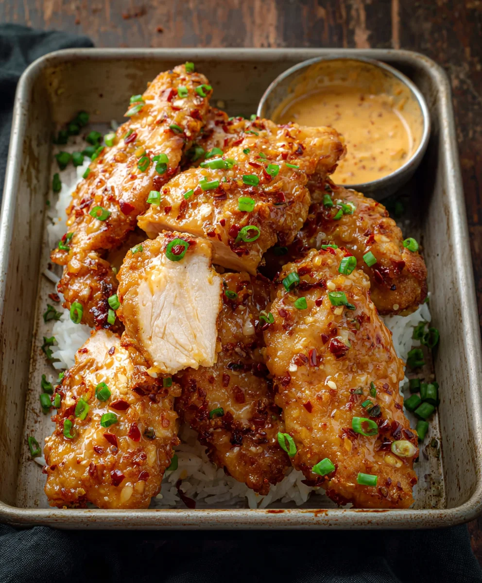 Bang Bang Chicken Recipe-Creamy Spicy Flavor
