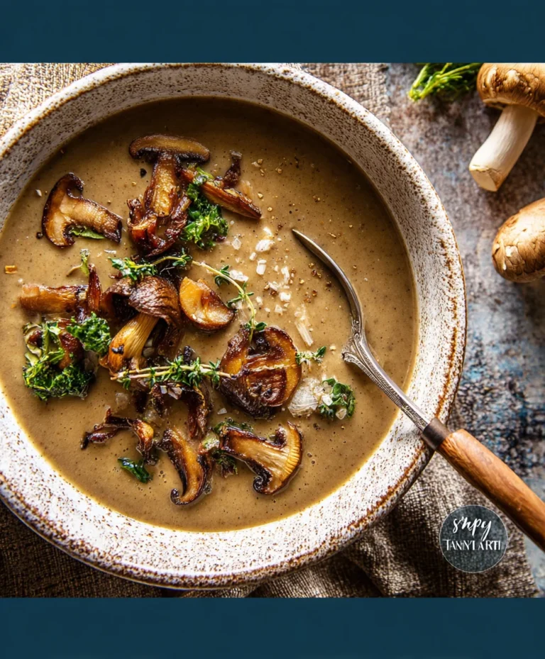 Wild Mushroom Caramelized Onion Non-Non-Alcoholic Alternative Soup