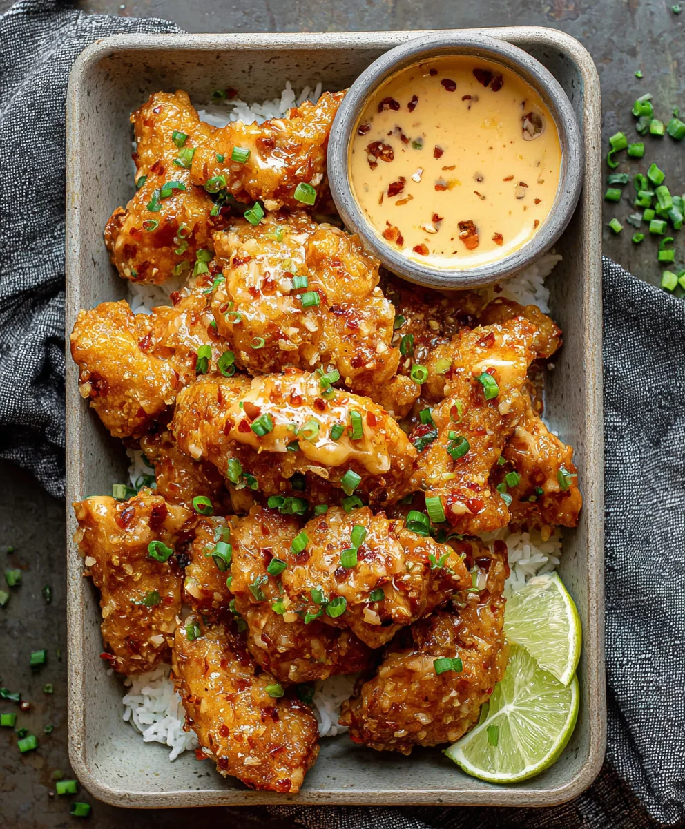 Bang Bang Chicken Recipe-Creamy Spicy Flavor