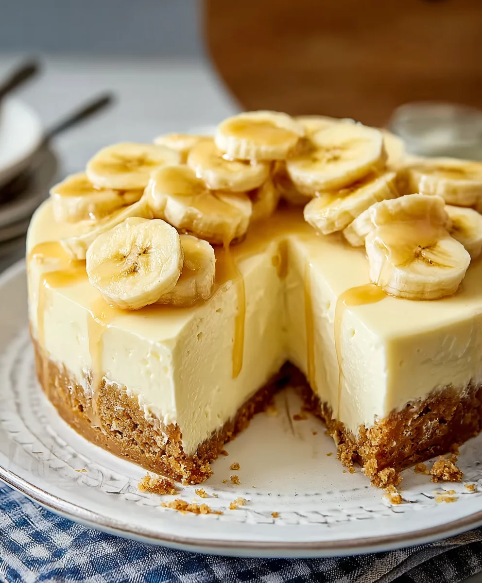 Decadent Banana Cream Cheesecake Recipe - Easy & Delicious