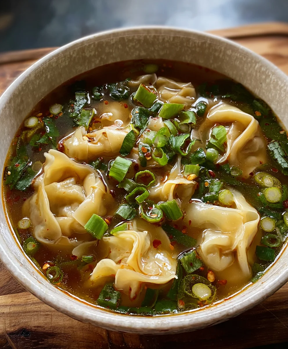 Easy Beef Wonton Soup Recipe-Flavorful & Quick