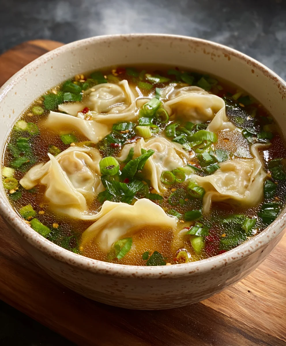 Easy Beef Wonton Soup Recipe-Flavorful & Quick
