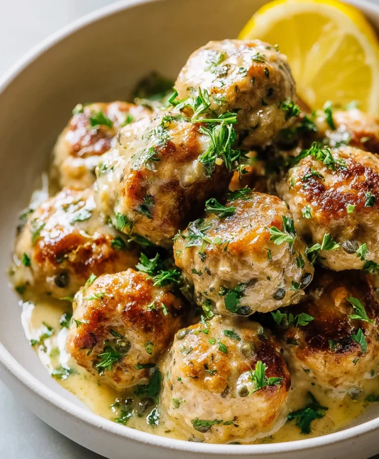 Easy Chicken Piccata Meatballs – Quick Dinner Idea