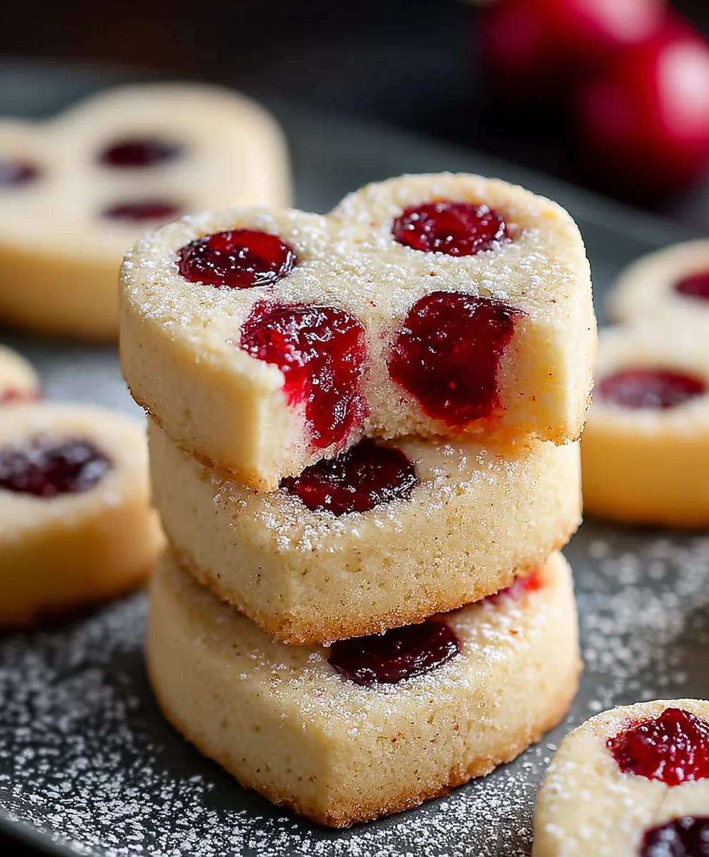 Christmas Maraschino Cherry Shortbread Cookies Festive Treat