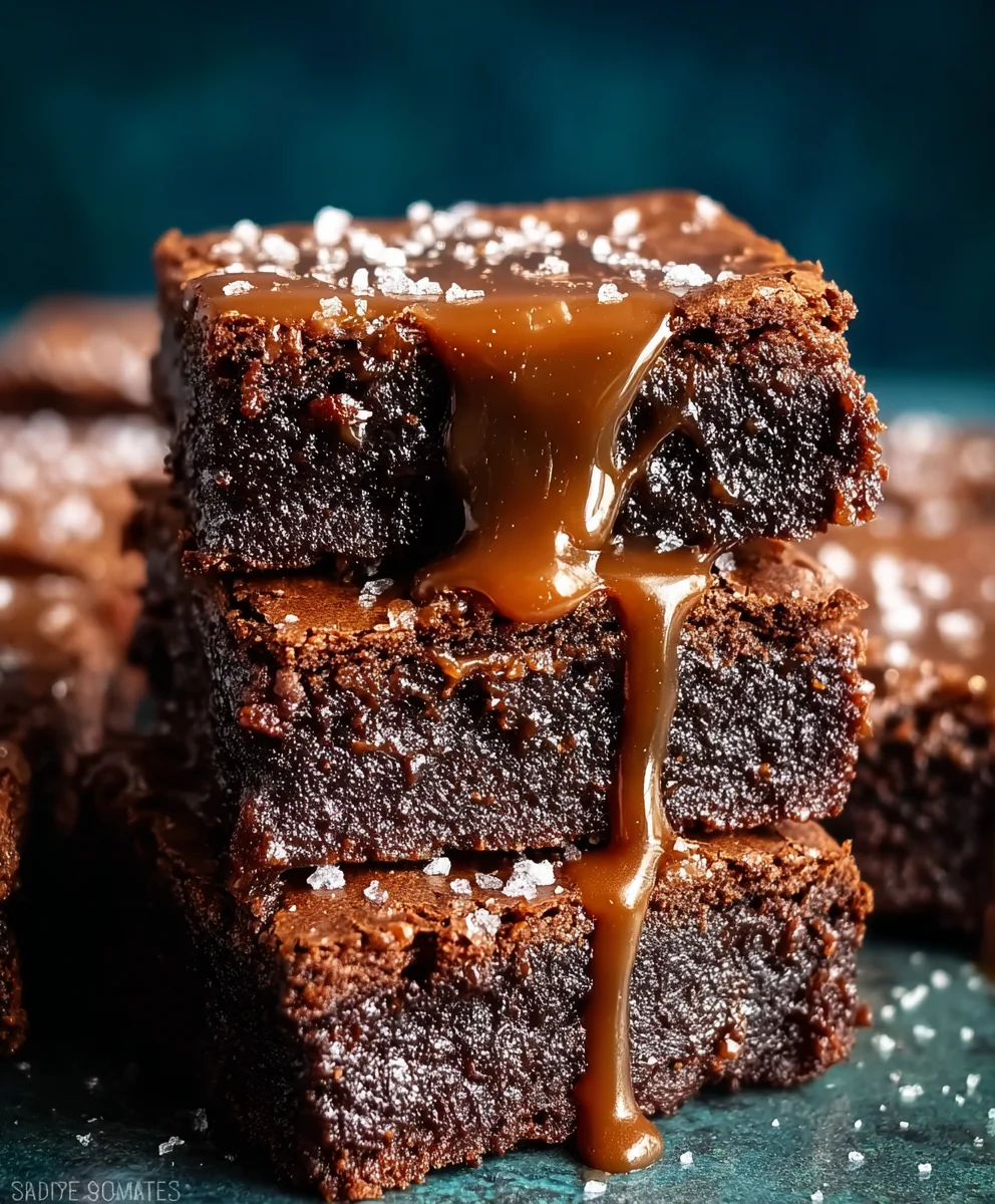 Delicious Salted Caramel Brownies - Easy Recipe