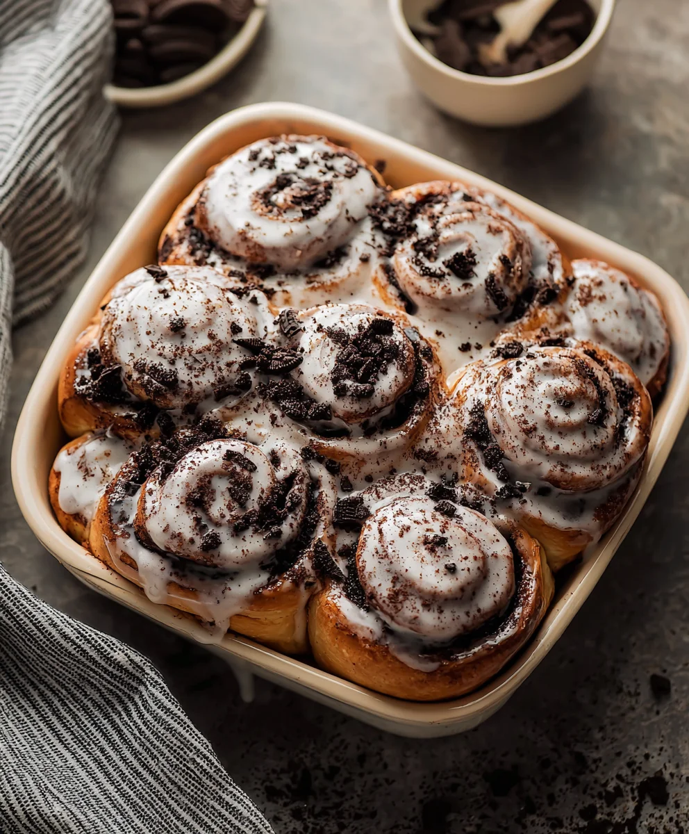 Oreo Cinnamon Rolls-Irresistible Cookie-Swirl Breakfast Treat
