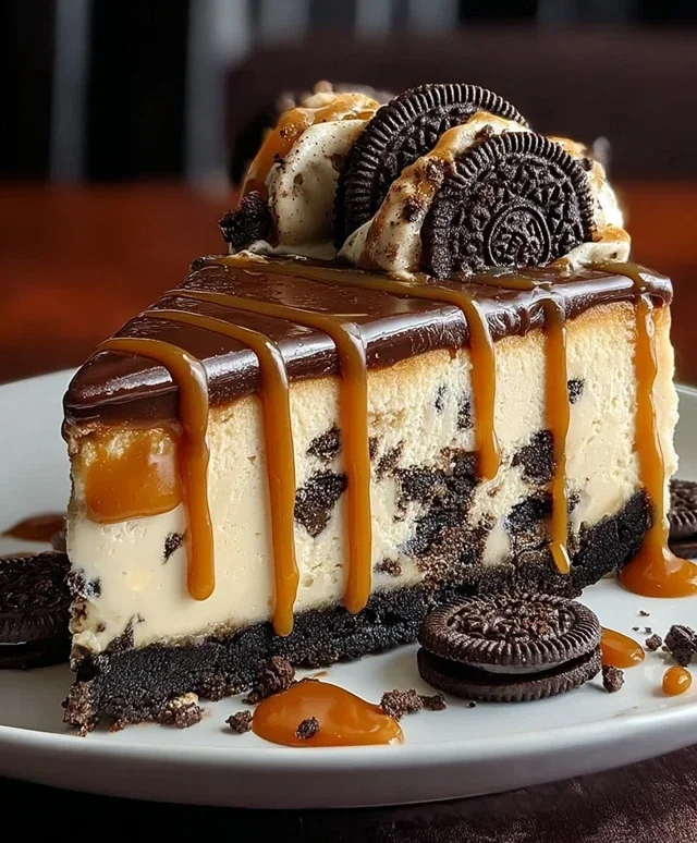 Oreo & Caramel Cheesecake