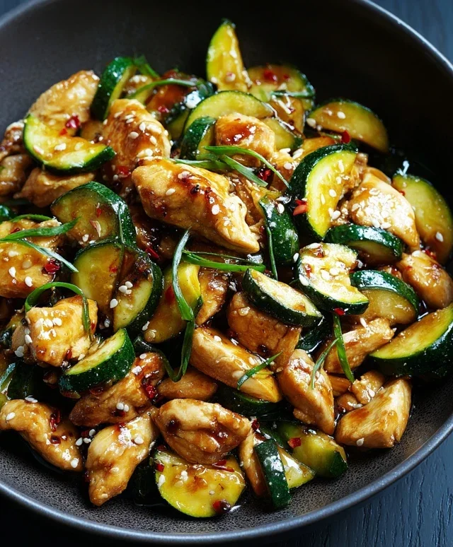 Chicken Zucchini Stir Fry
