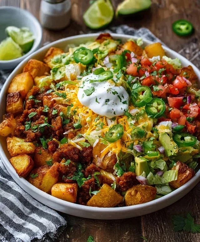 Loaded Potato Taco Bowl