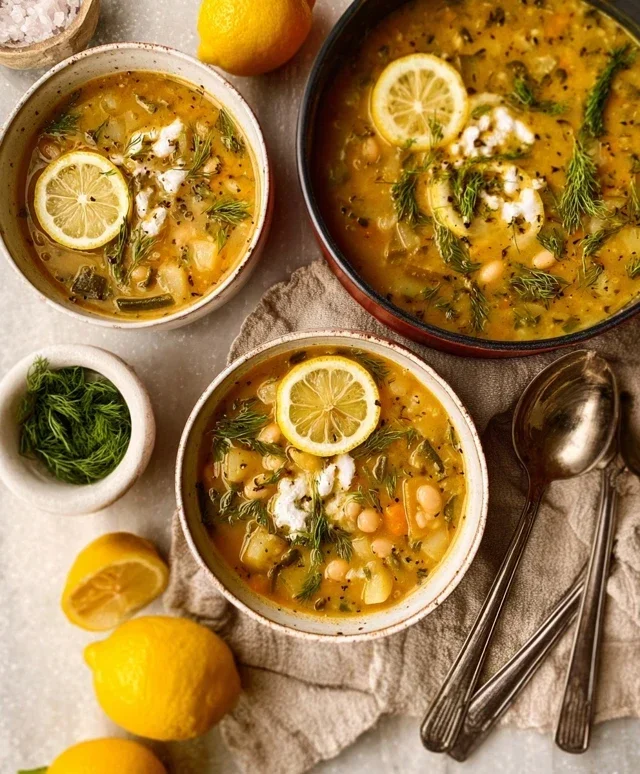 Lemon-Dill White Bean & Potato Soup