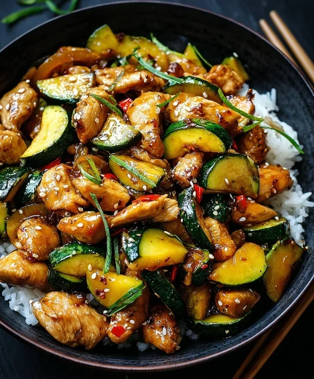 Chicken Zucchini Stir Fry