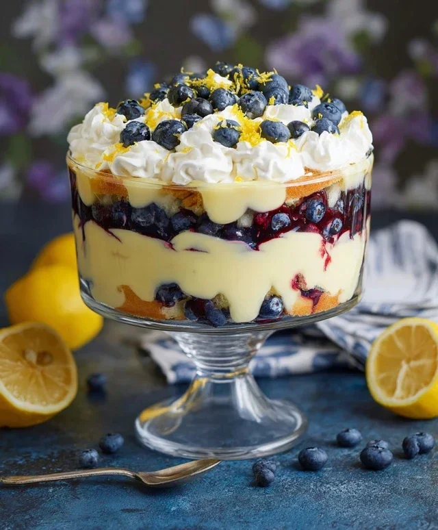Easy Lemon Blueberry Trifle Recipe