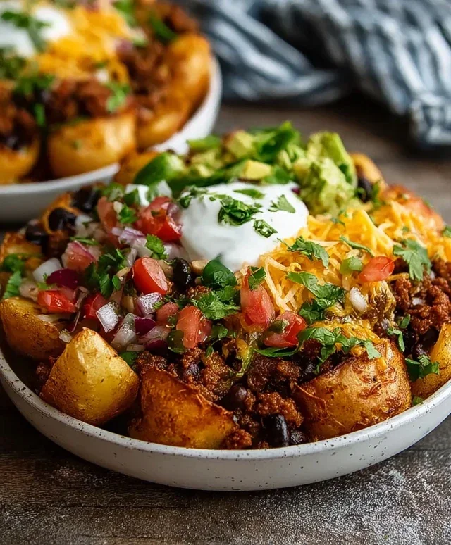 Loaded Potato Taco Bowl