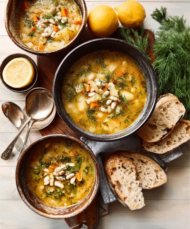Lemon-Dill White Bean & Potato Soup
