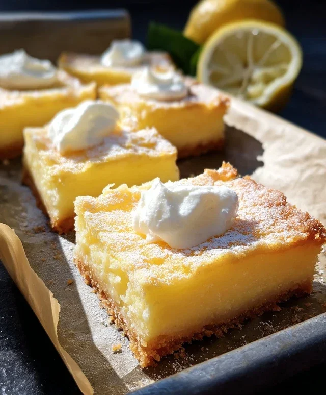 Tangy citrus dessert squares