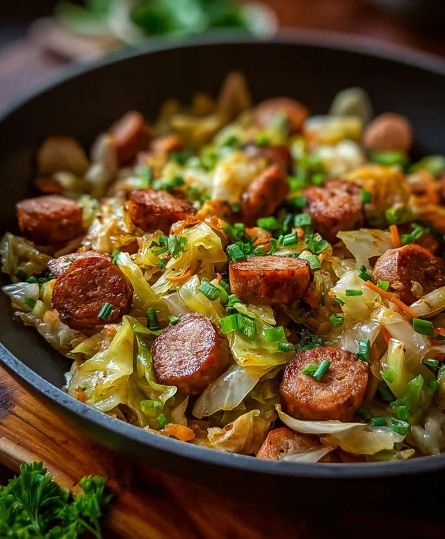 Easy Sausage and Cabbage Stir Fry