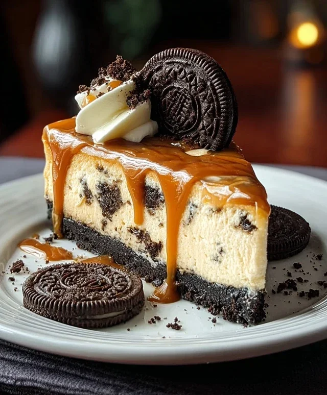 Oreo & Caramel Cheesecake