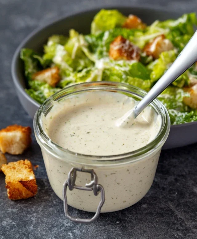 Caesar Salad Dressing (Classic, Creamy & 5 Minutes) 🥗