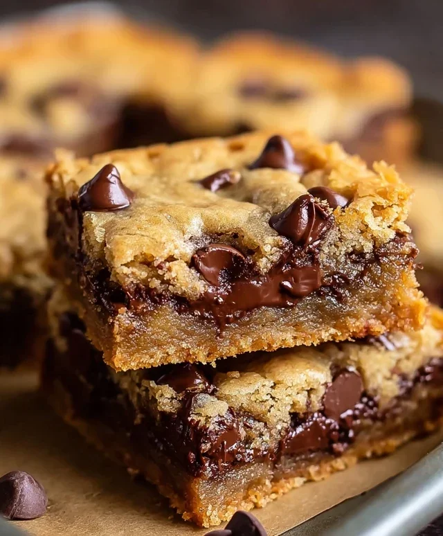 Gooey Chocolate Chip Cookie Bars