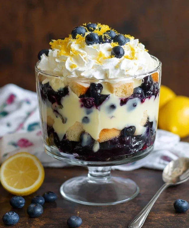 Easy Lemon Blueberry Trifle Recipe