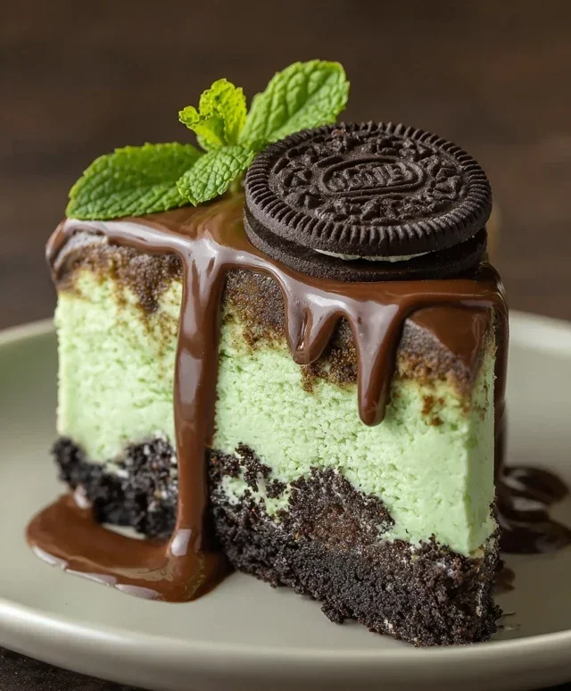 Mint Oreo Cheesecake Delight