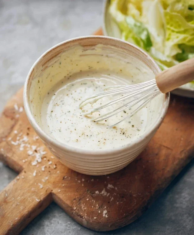Homemade Creamy Caesar Salad Dressing