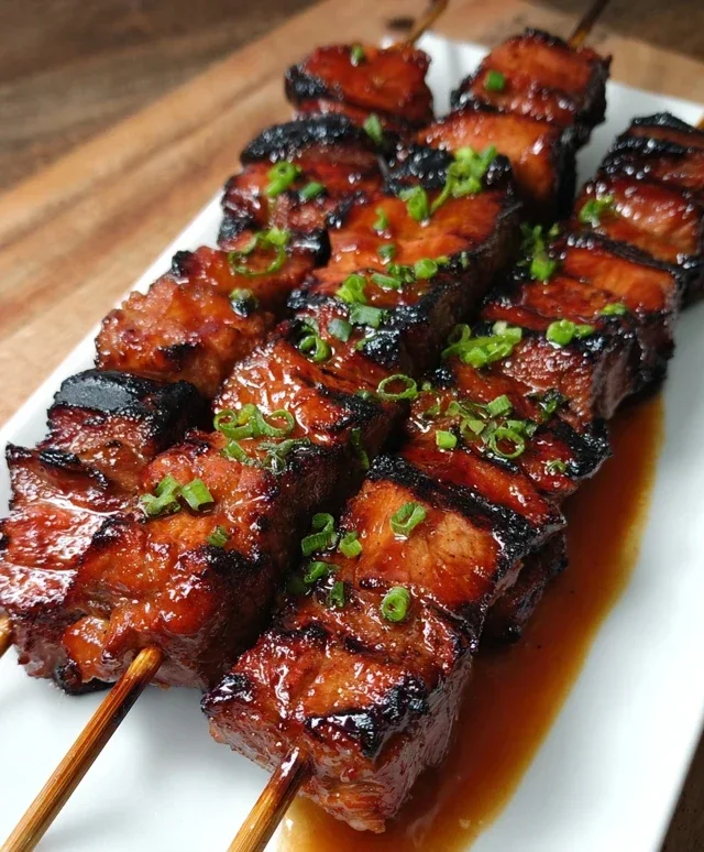 BBQ Beef Skewers with Filipino BBQ Marinade