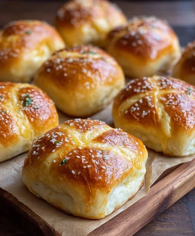 Korean Cream Cheese Garlic Buns