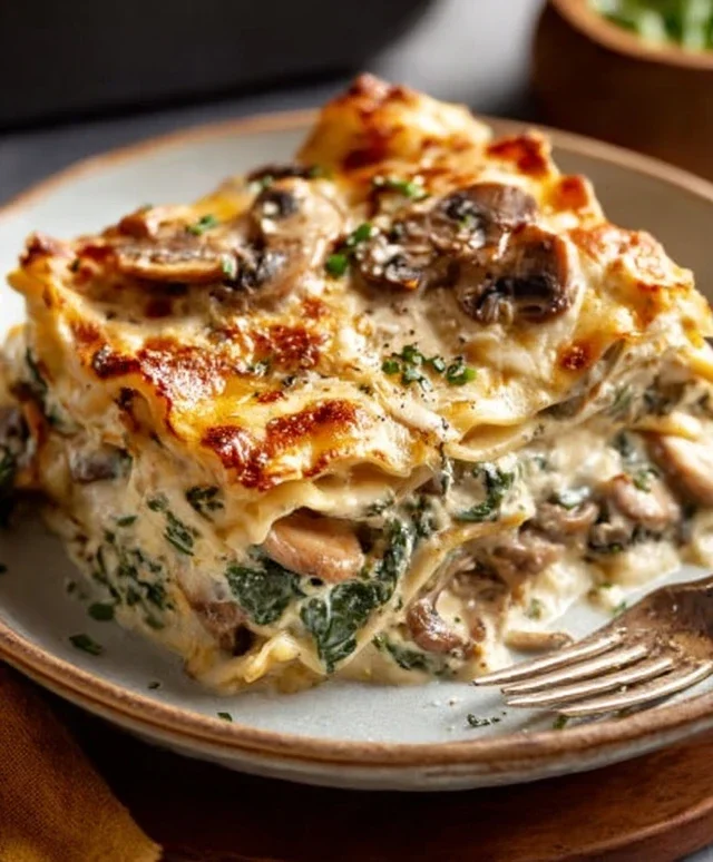 Mushroom And Spinach Lasagna Recipe