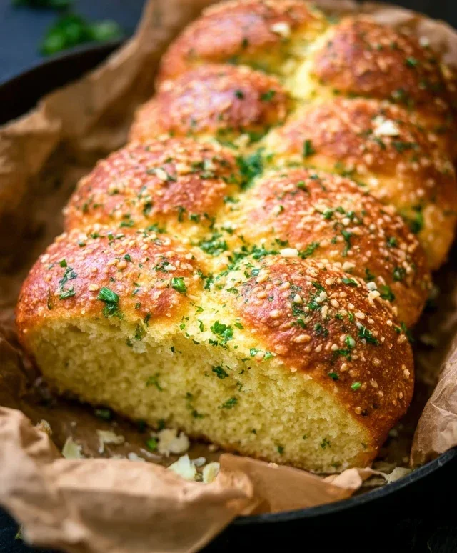 Garlic Butter Keto Bread