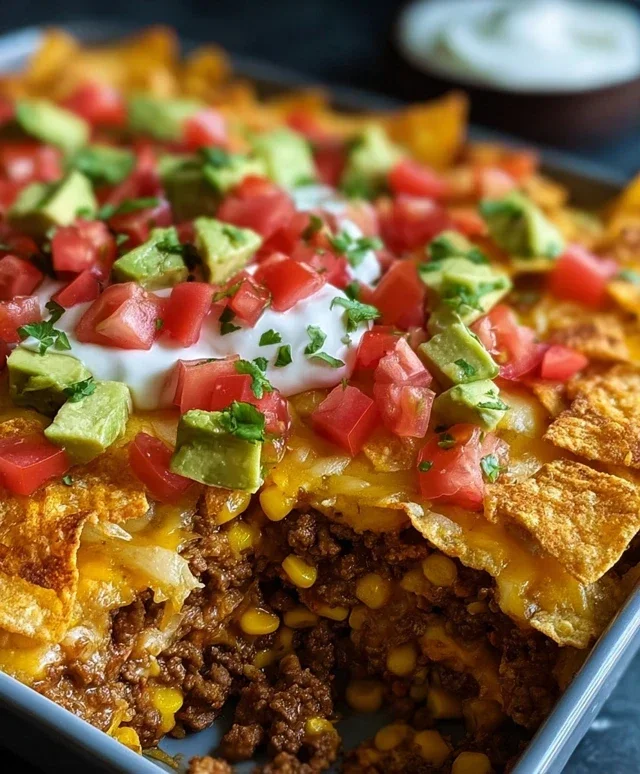 Walking Taco Casserole