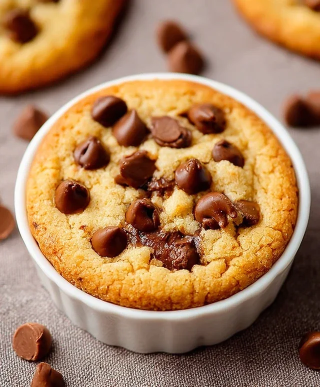 Microwave Chocolate Chip Cookie