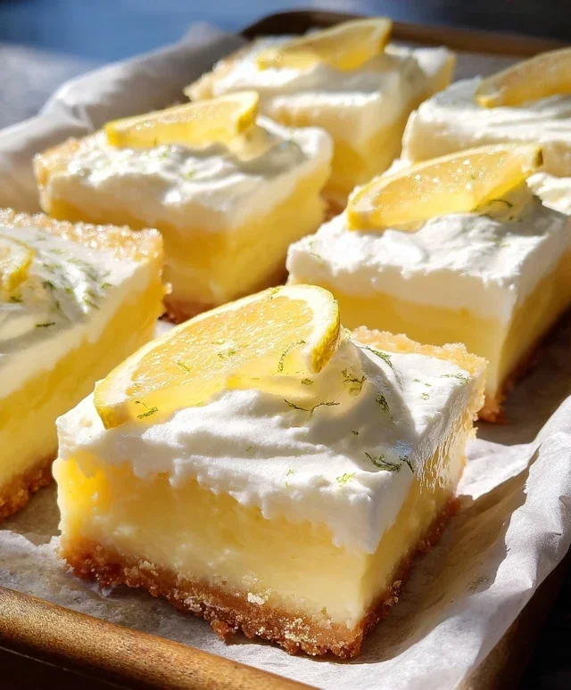 Tangy citrus dessert squares