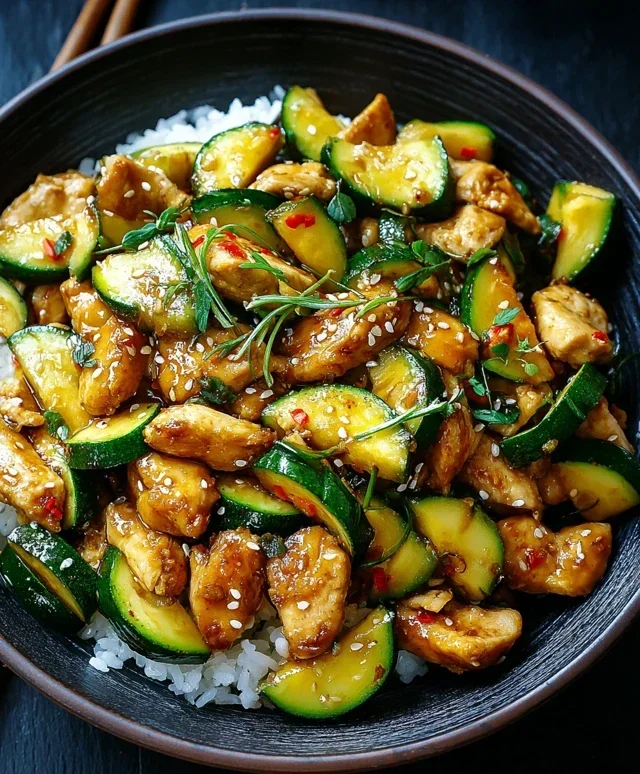 Chicken Zucchini Stir Fry
