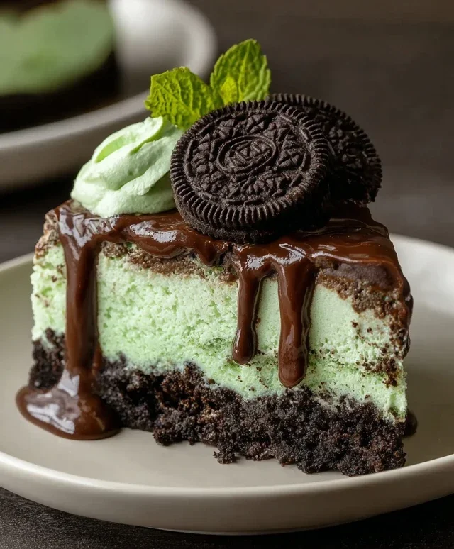 Mint Oreo Cheesecake Delight