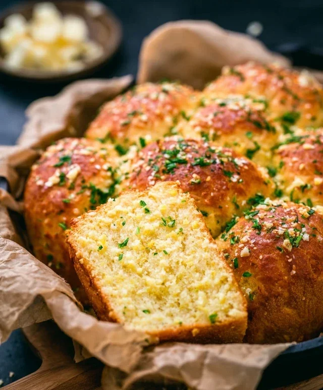 Garlic Butter Keto Bread