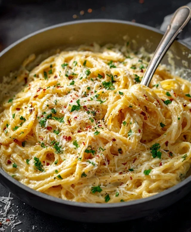 One Pot Creamy Garlic Pasta (Just 20 Minutes!)