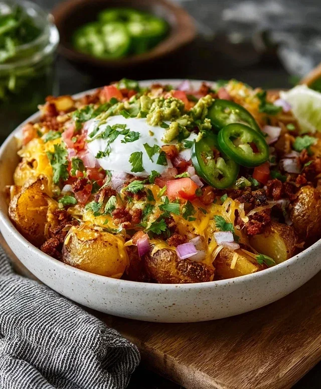 Loaded Potato Taco Bowl