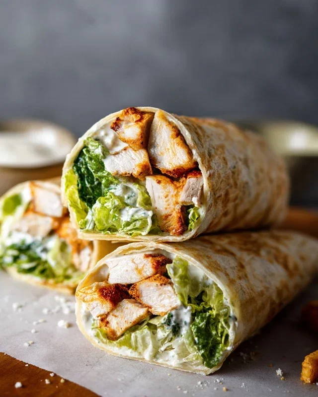 Chicken Caesar Wraps