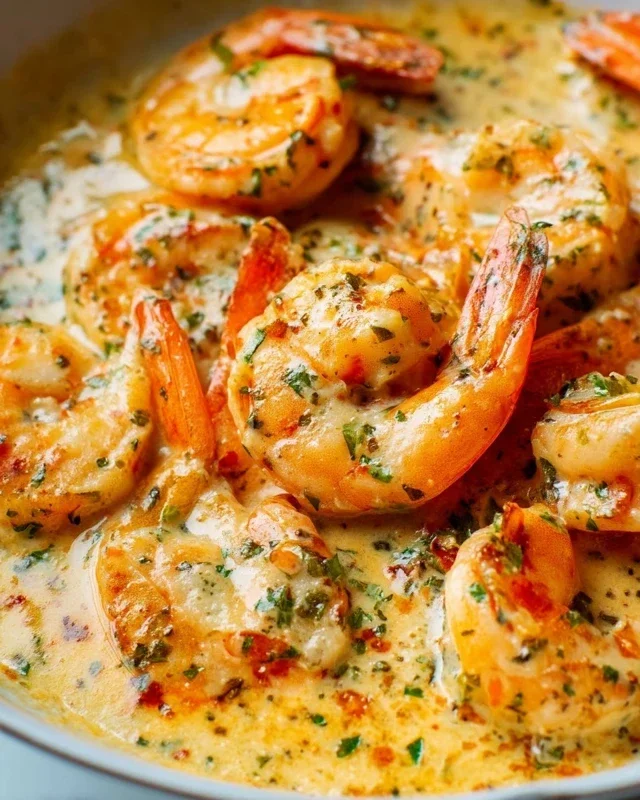 Creamy Garlic Shrimp (15 mins)