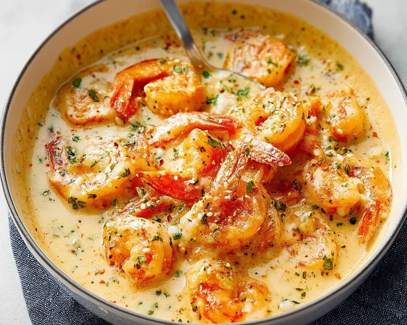 Creamy Garlic Shrimp (15 mins)