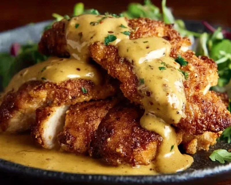 Pretzel Chicken with Mustard-Cheddar Sauce: An Amazing Ultimate Recipe