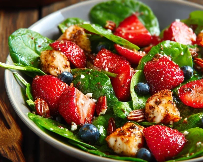 15-Minute Strawberry Spinach Salad