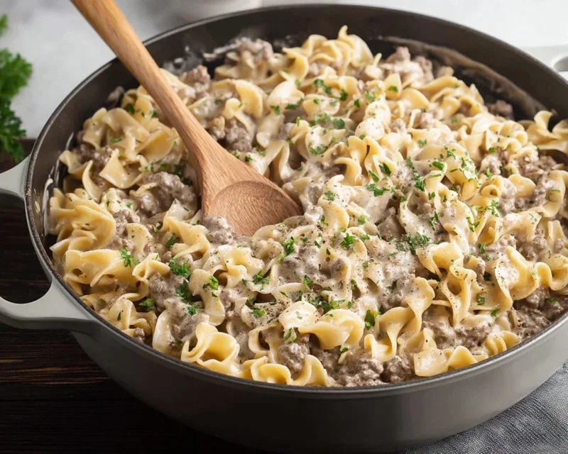 30-Minute Ground Beef Stroganoff