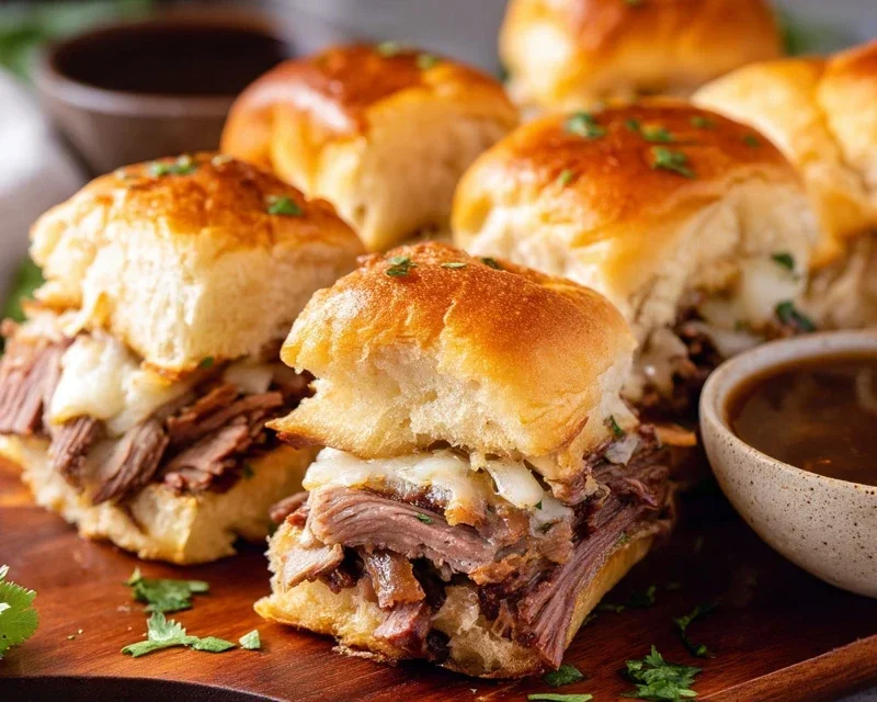 Easy French Dip Sliders Recipe