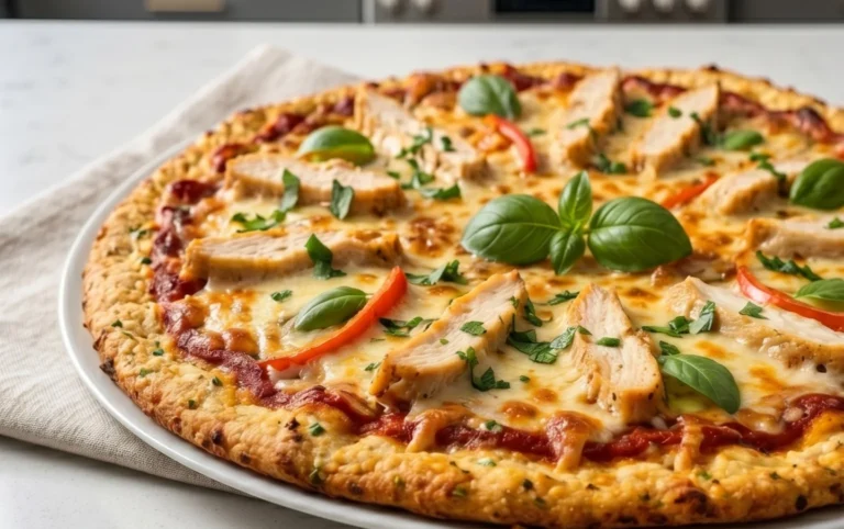 Chicken Crust Pizza (Low Carb + High Protein