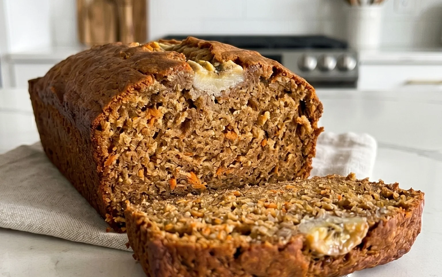 Dairy Free Carrot Cake Banana Bread