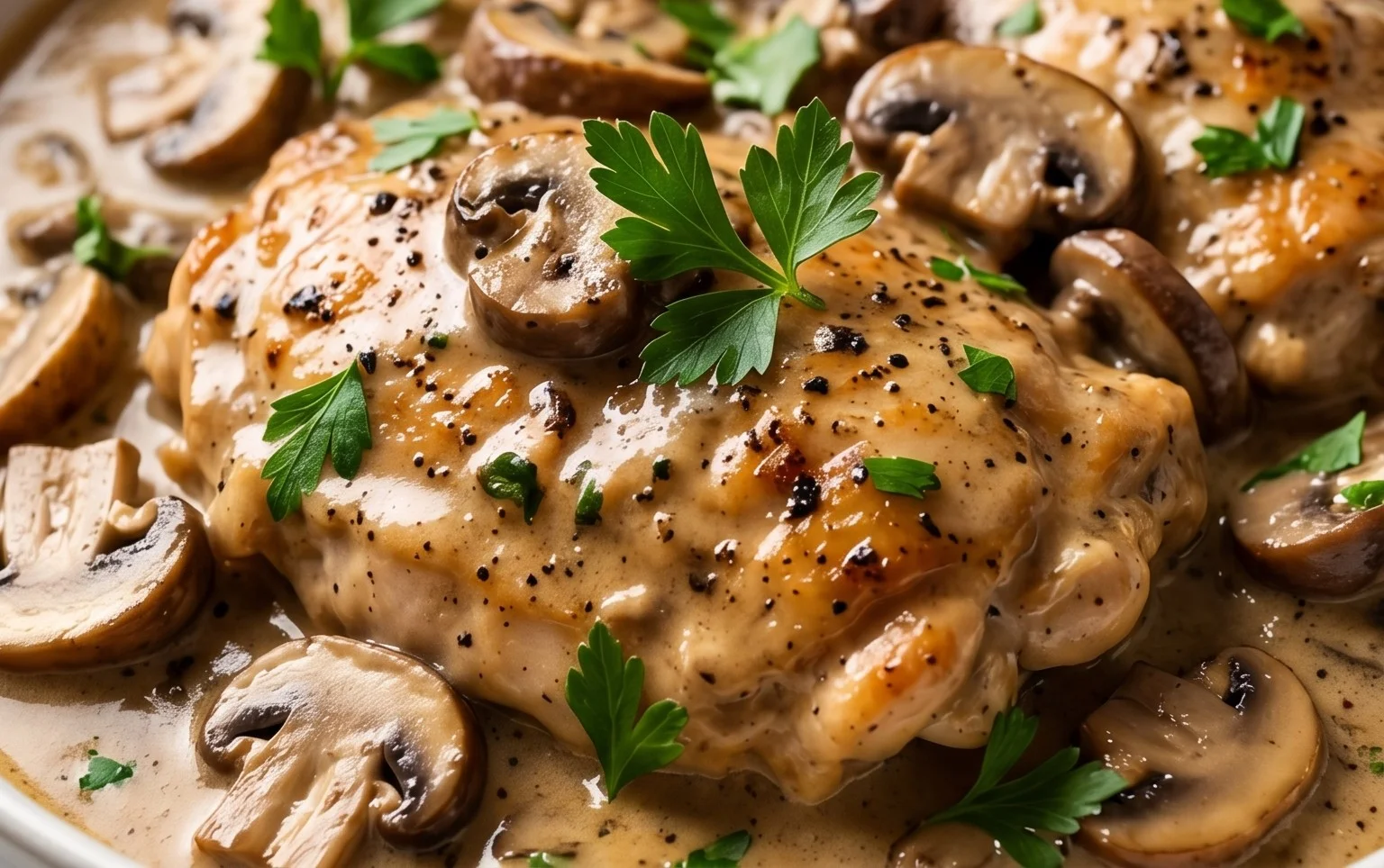 Creamy Mushroom Chicken Recipe